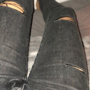 High rise skinny jeans